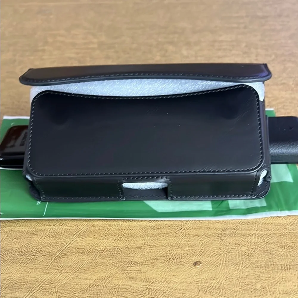 Black Leather Phone Holster